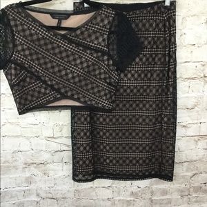 BCBGMAXAZARIA size small top and skirt set